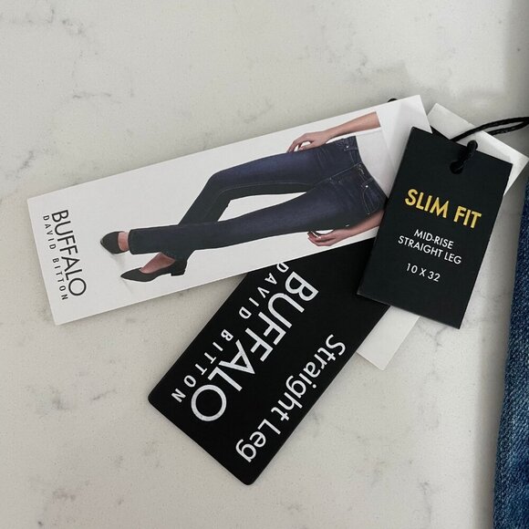 Buffalo David Bitton Boulevard Slim Fit MRise Cotton Blend Jeans Sz 10 x 32 NWT - Picture 6 of 12